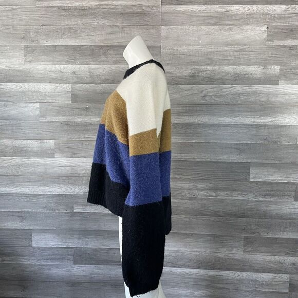 Rails Sylvia Honeycomb Multi Striped sweater Size Large Alpaca Blend Soft Cozy - Picture 4 of 12